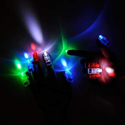 Finger Lights Finger Flashlights Glow Bright Fingers Lights Party Favors Birthday Novelty Toys Halloween Lights Assorted Color