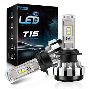 car headlight Bulbs  T1S Led kit fog lamp H4 H7 H11 9004 9007 Led Light Headlight 80w 8000lm for car truck auto motorcycle