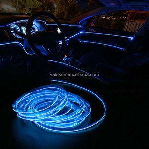 Car Interior Lighting Usb Neon Glowing Strobing Electroluminescent Wire lamp Ambient Lighting Kits For Car Led Strip Lights