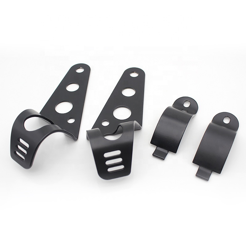 New arrival Universal Motorbike Headlight Mounting Bracket Black 34mm-38mm Fork Tube For Harley Chopper Bobber