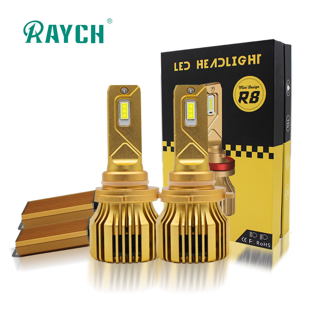 RAYCH High Quality R8 H7 LED Bulb 110W 20000LM Super Bright Car Headlights H4 H11 9006 9005 Auto Led Headlight