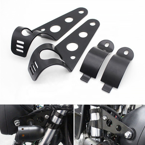 Universal 35-43mm Motorcycle Front Fork Lamp Mount Holder Metal Headlight Mount Holder Bracket For Chopper Bobber Cafe Racer