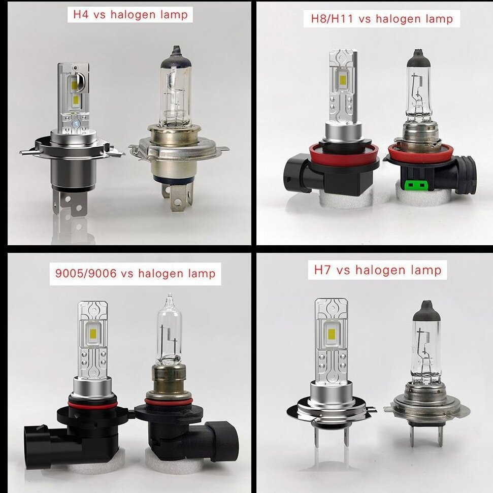 Factory V1 led headlight csp chip 80w 8000lm plug and play bulb H1 H3 H4 9005 9006 H7 H11  for auto lighting system