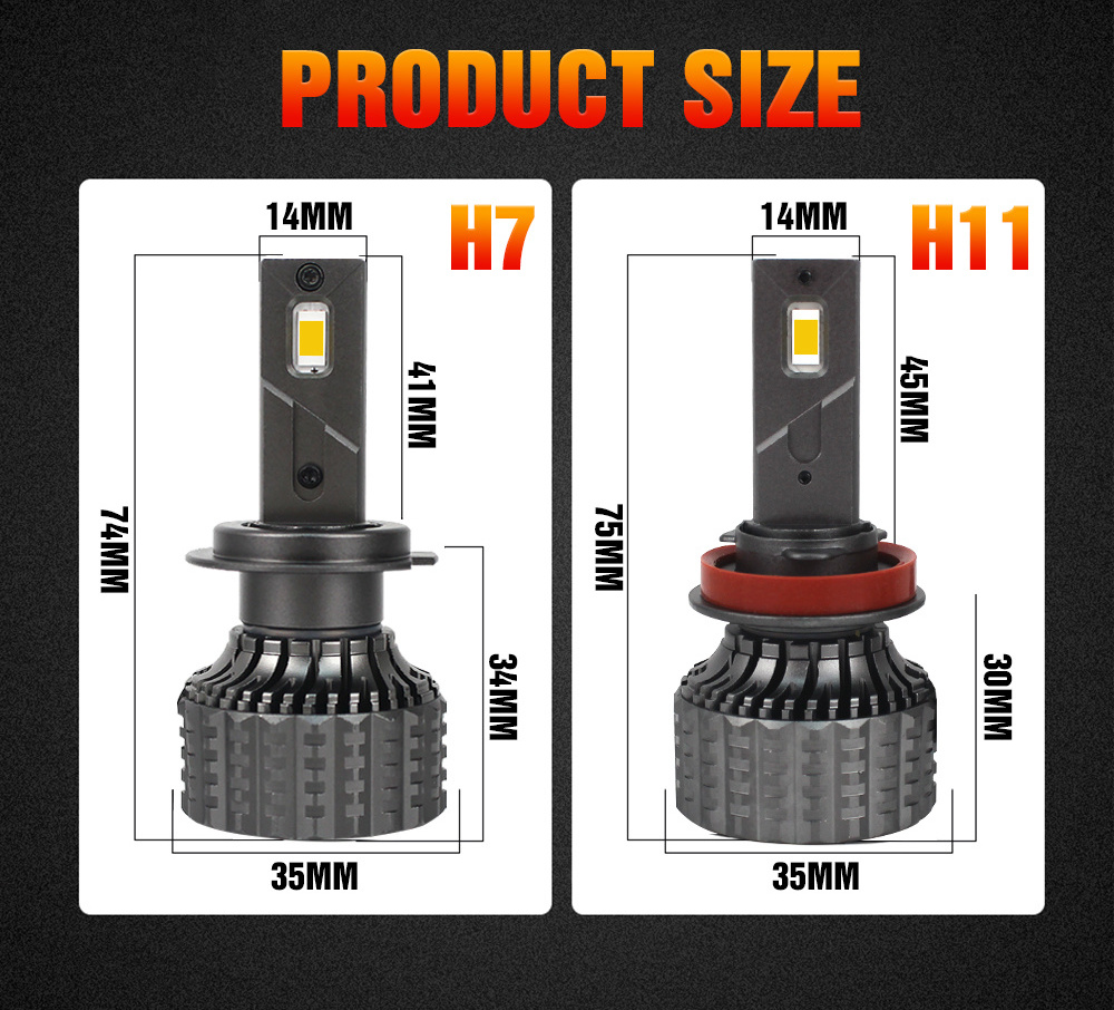 Super Bright 150W 4300K 5000K  Fog Light Bulb H4 H7 Led H7 H4 H1 H3 9005 9006 H11 H4 H7 Auto Car V8 Led Headlights H4