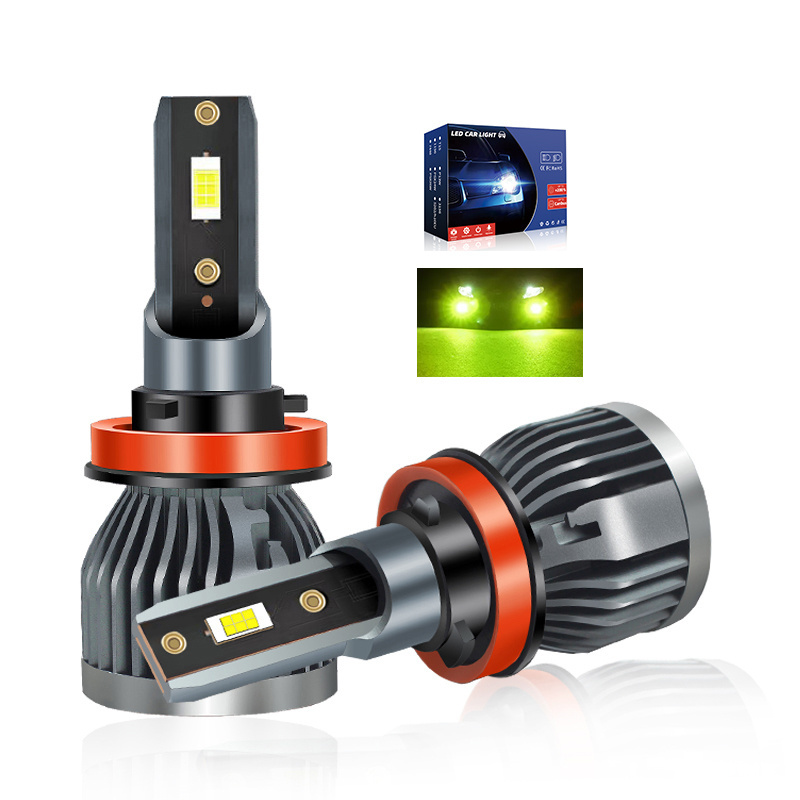 F2S CSP 80W  led fog lights lemon green/6000K LED Headlight Bulb car led headlight bulb 9005 9006 h11 h4 led headlights