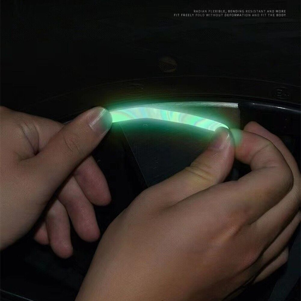 new arrival 20pcs Car Wheel Hub Reflective Sticker Car Wheel Sticker For Night Driving Car Luminous Hub Sticker ambient light