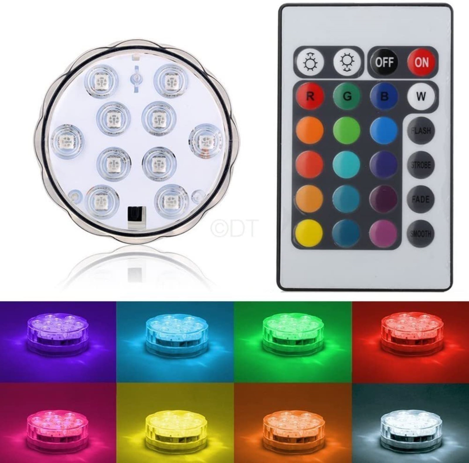 Premium Quality Discount Trends Top Grade Submersible RGB LED Color Changing Waterproof Underwater Tea Light With Remote Control