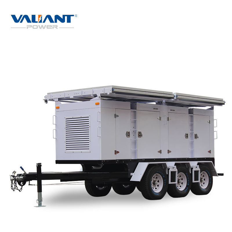 mobile solar power trailer systems