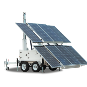 solar power generator 50kw of mobile solar trailer for DC24V