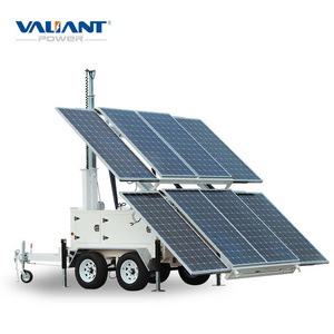 mobile solar power trailer systems