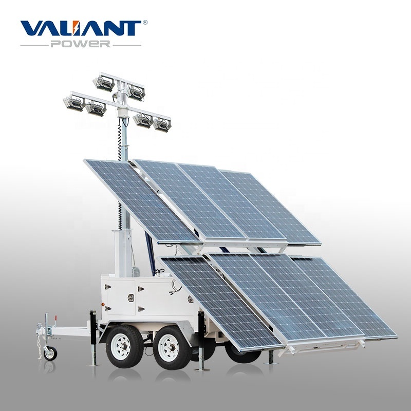 OEM&ODM Hot sale  portable solar lighting tower with Led light