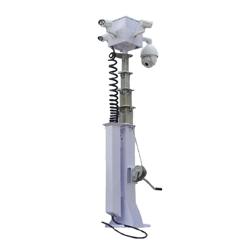 Mobile Telescopic Mast Pole for Security