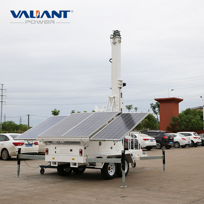 commercial solar generator mobile trailer for 18m