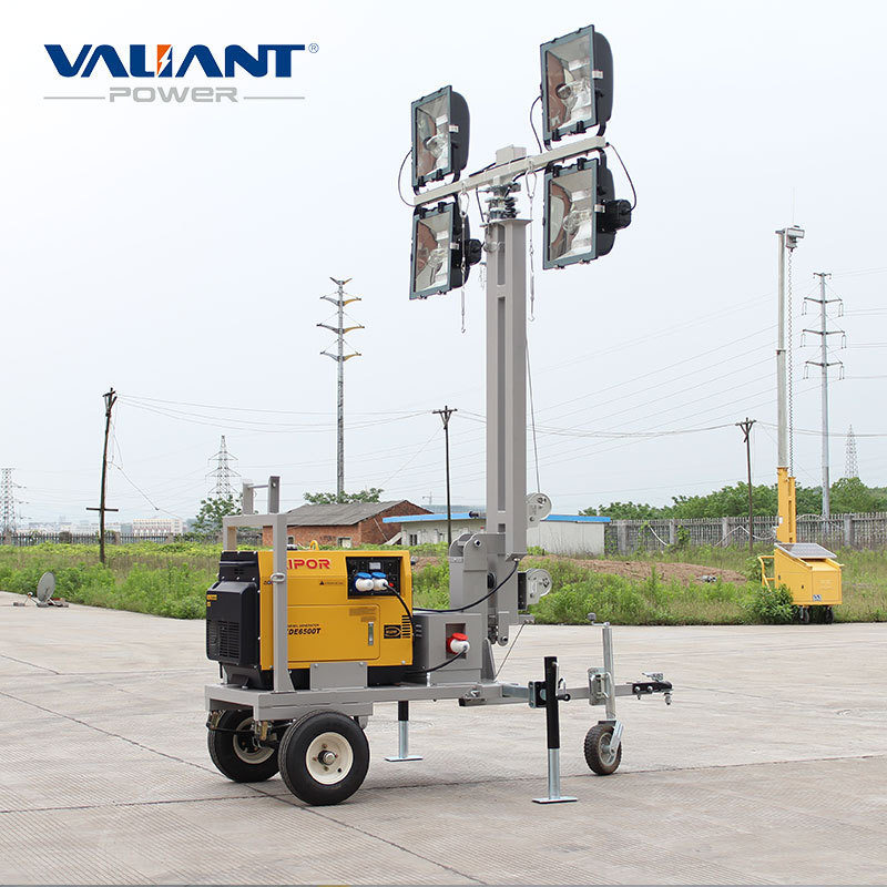 Mobile Simple Diesel Generator Light Tower