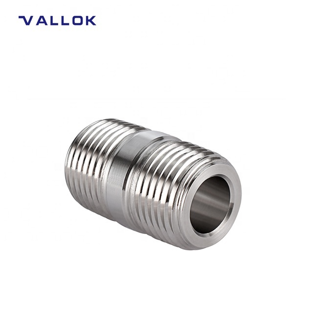 316 304 stainless steel brass alloy compression Pipe Thread Fittings forged oem Close Nipple