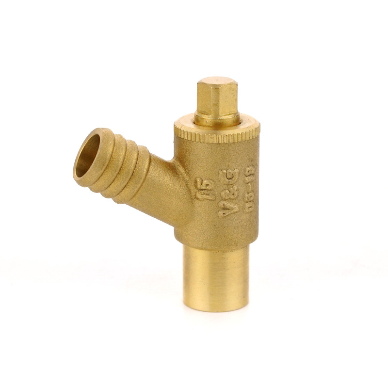 V&G Brand Hit in Britain Professional Supplier 15mm Connection Brass Drain Cock Shut Off Valve