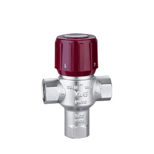 1/2" Temperature Automatic Control Pressure Reduce Brass  Thermostatic Mixing Valve