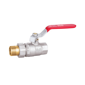 Whole Test 1/2 - 1 inch PN40 Working Pressure Male 3/4 Brass Union Ball Valve