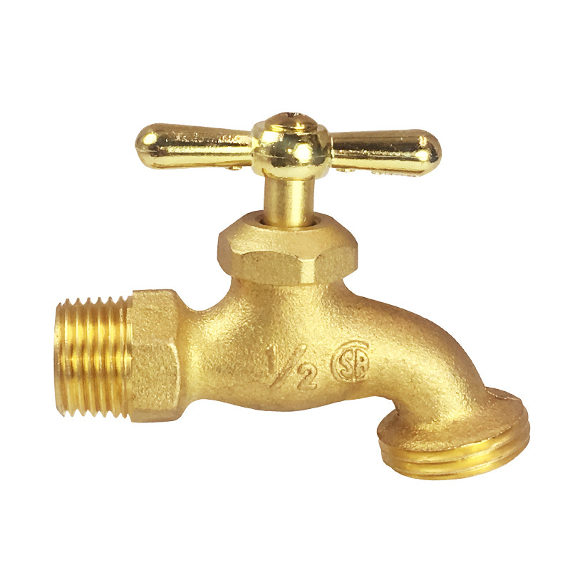 Wall Mounted Tap NPT 1/2 Brass Water Hose Bibcock Valve