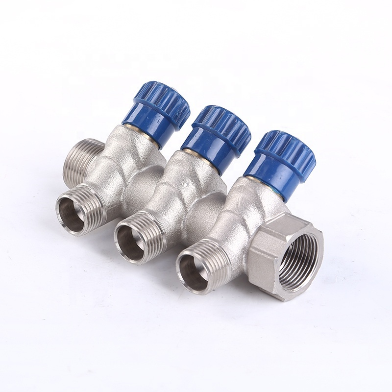 mix underfloor central heating manifold faucet diverter valve