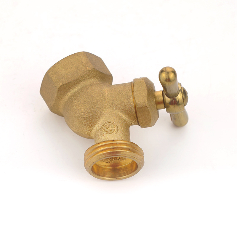 NPT 1/2 3/4 MIP Water Hose Bib Tap Golden Supplier Brass Garden Bibcock in Stock