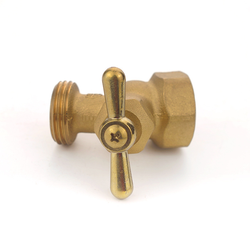 NPT 1/2 3/4 MIP Water Hose Bib Tap Golden Supplier Brass Garden Bibcock in Stock