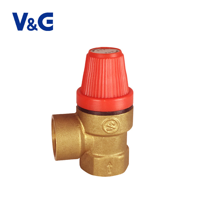 Gas Burner High Pressure 1/2 3/4 Inch Water Heater Brass Safety Relief Valve