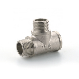 1/2" inch Manufacturer wholesale plumbing water pipe joint to wire 1/2in T joint fittings tee fittings