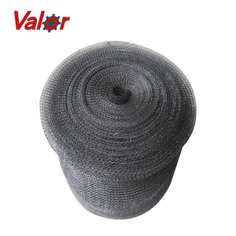 ISO approved stainless steel knitted wire mesh for demister pad gas-liguid Separator