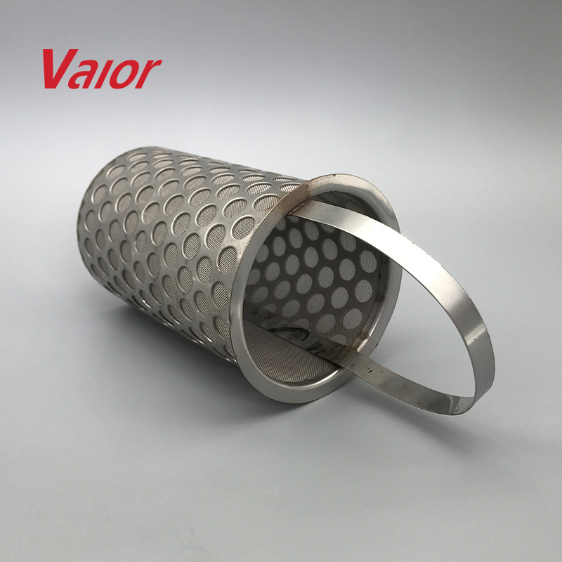 metal 304 316 stainless steel wire mesh metallic Perforated filter tube