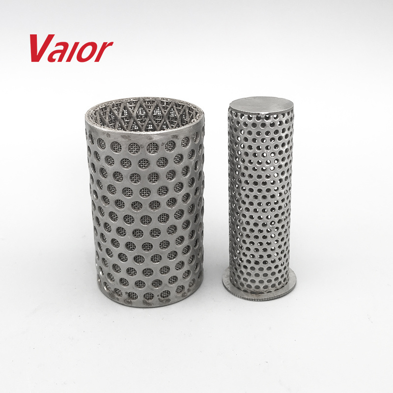 metal 304 316 stainless steel wire mesh metallic Perforated filter tube