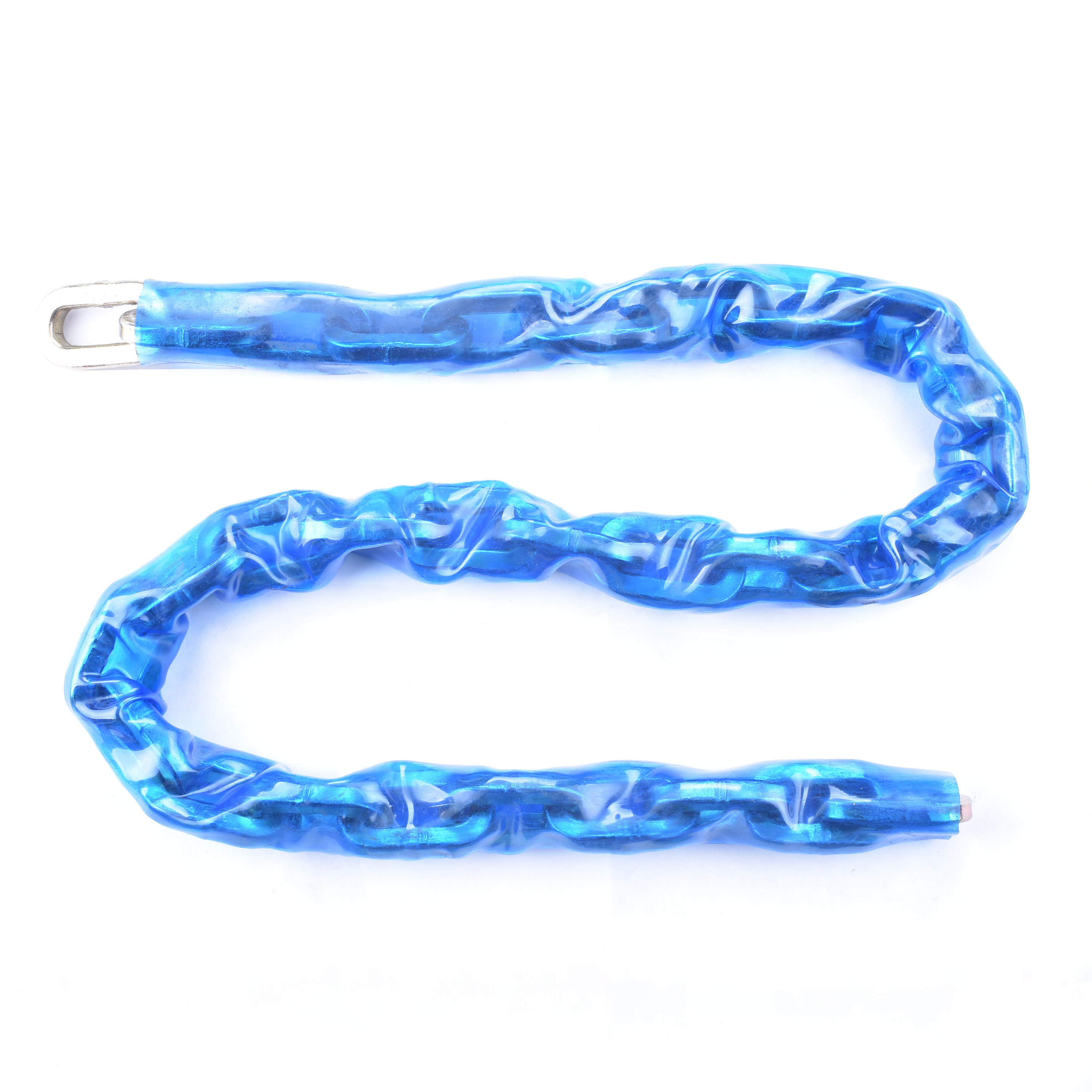 Hot Selling New Design Heavy Duty Anti-breaking Bike Lock With Blue Rubber Sleeve And Anti-theft Chain Bicycle Lock