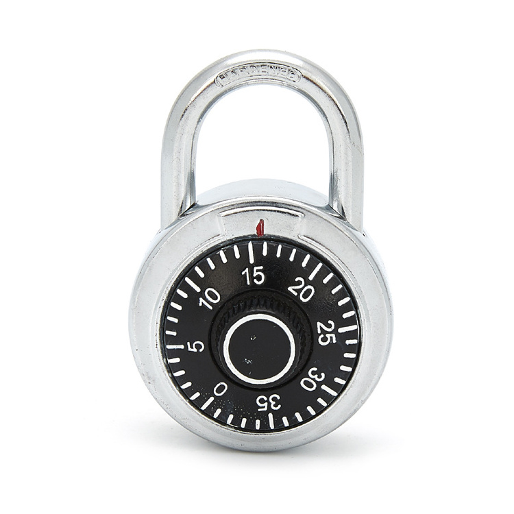 High quality 45mm round lock waterproof 3 dial stainless steel disc combination padlock