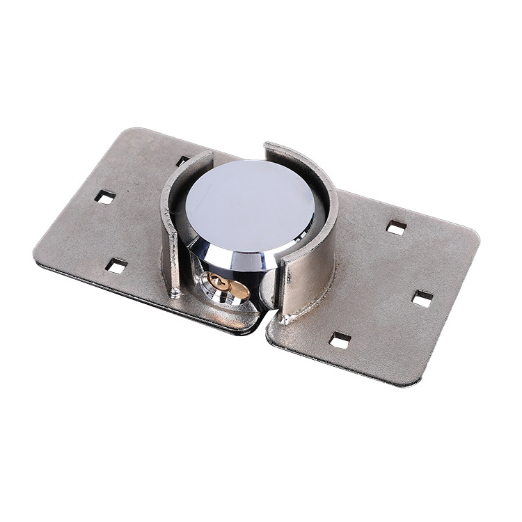 Ace Product 73mm Round Steel  Van Security Hockey Puck Lock With Thickness Steel Hasp Padlock Simple Install Steel Van L