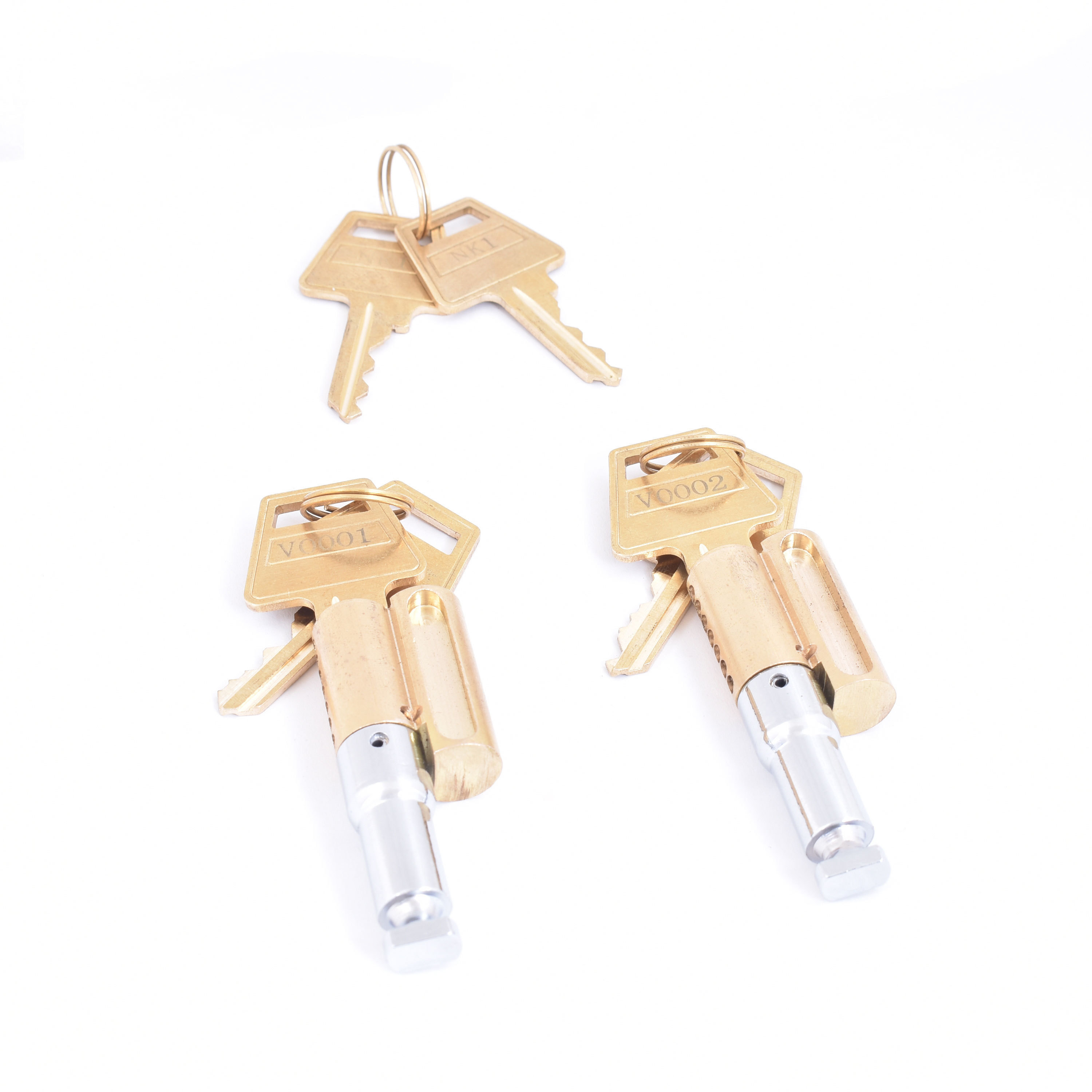 2023 Hot selling Double Open 6 Pins Master Key Brass Euro Door Lock Cylinder With 2 Master Cylinder And Master Key