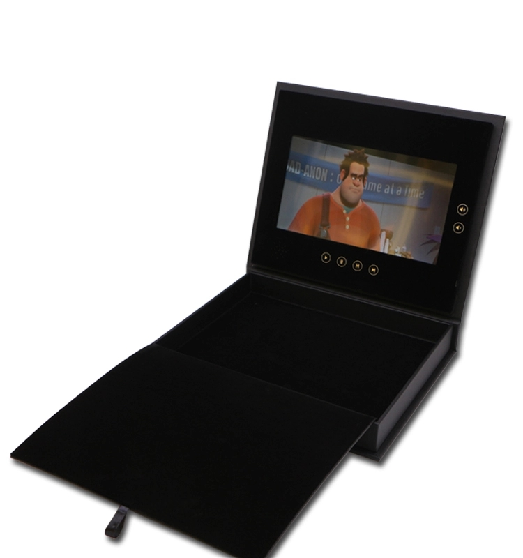 10.1 inch touch digital printed video brochure gift box with lcd screen usb for gift invitation