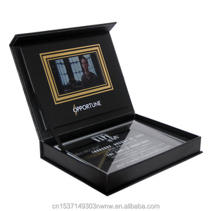 Video Brochure Display Inserts Spare Parts Digital Video Invitation Brochure Box For Corporate Anniversary Gifts