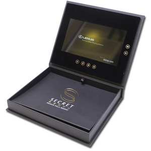 10.1 inch touch digital printed video brochure gift box with lcd screen usb for gift invitation