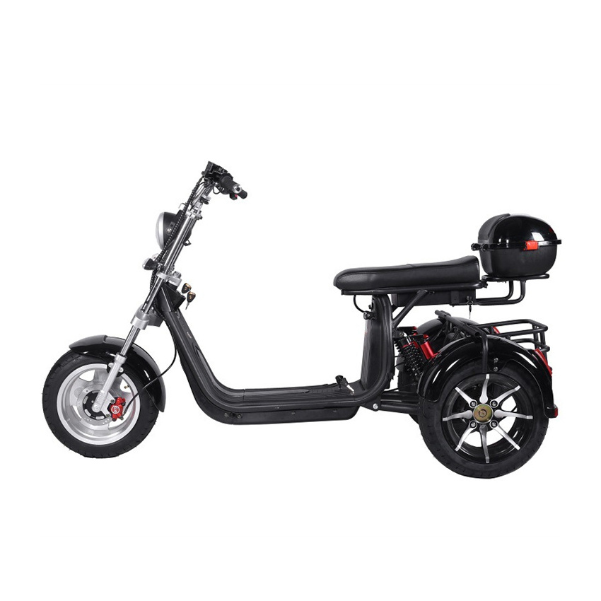 Certificate 60V 12/20AH Removable Battery Electric Scooter 2000W 3000W Big Motor Three Wheel OEM Power cityCoCo For Adults