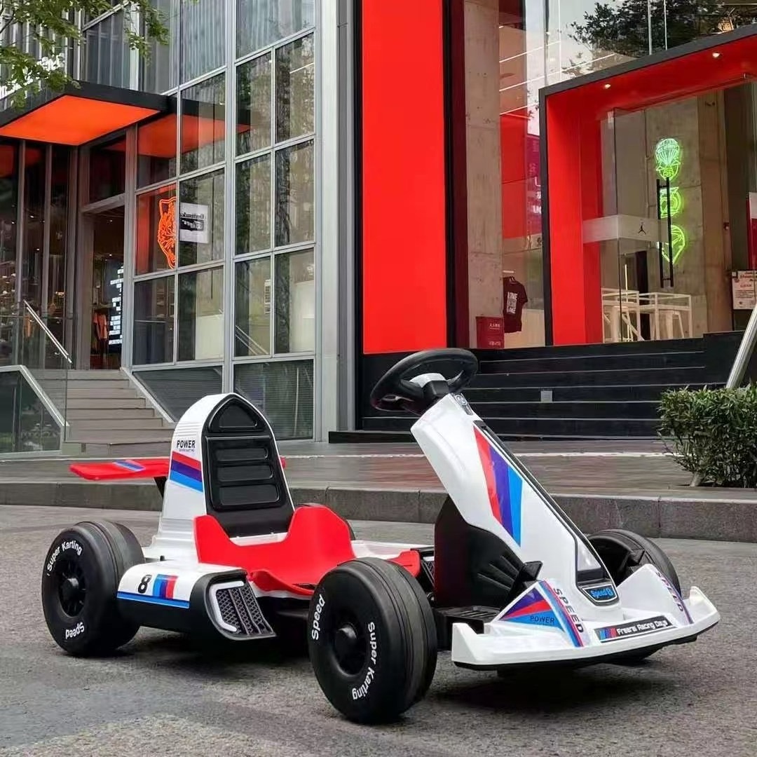 Kids Outdoor Electric Racing Go Kart Children Electric Karting Aged 3-16 Kids Electric Car Go-kart