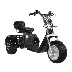 Certificate 60V 12/20AH Removable Battery Electric Scooter 2000W 3000W Big Motor Three Wheel OEM Power cityCoCo For Adults