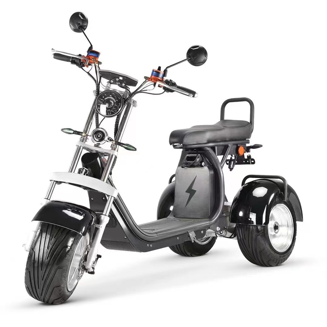 cheap big wheel electric scooters adult citycoco 2000w 3 wheel fat tire electric bike 60v off road dual motor mobility scooter