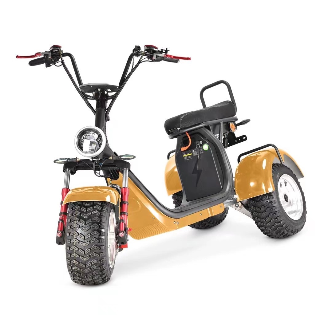 cheap big wheel electric scooters adult citycoco 2000w 3 wheel fat tire electric bike 60v off road dual motor mobility scooter