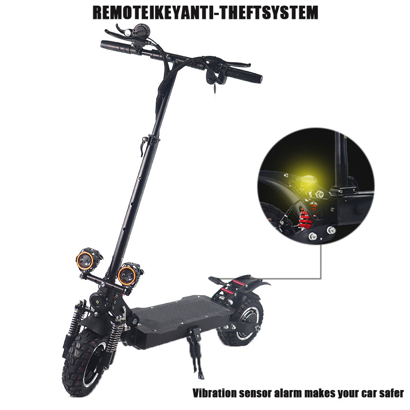 Eu Warehouse Chinese Scooter Manufacturers 5600W 85KM Speed Folding Dual Motor Electric Scooter Adult