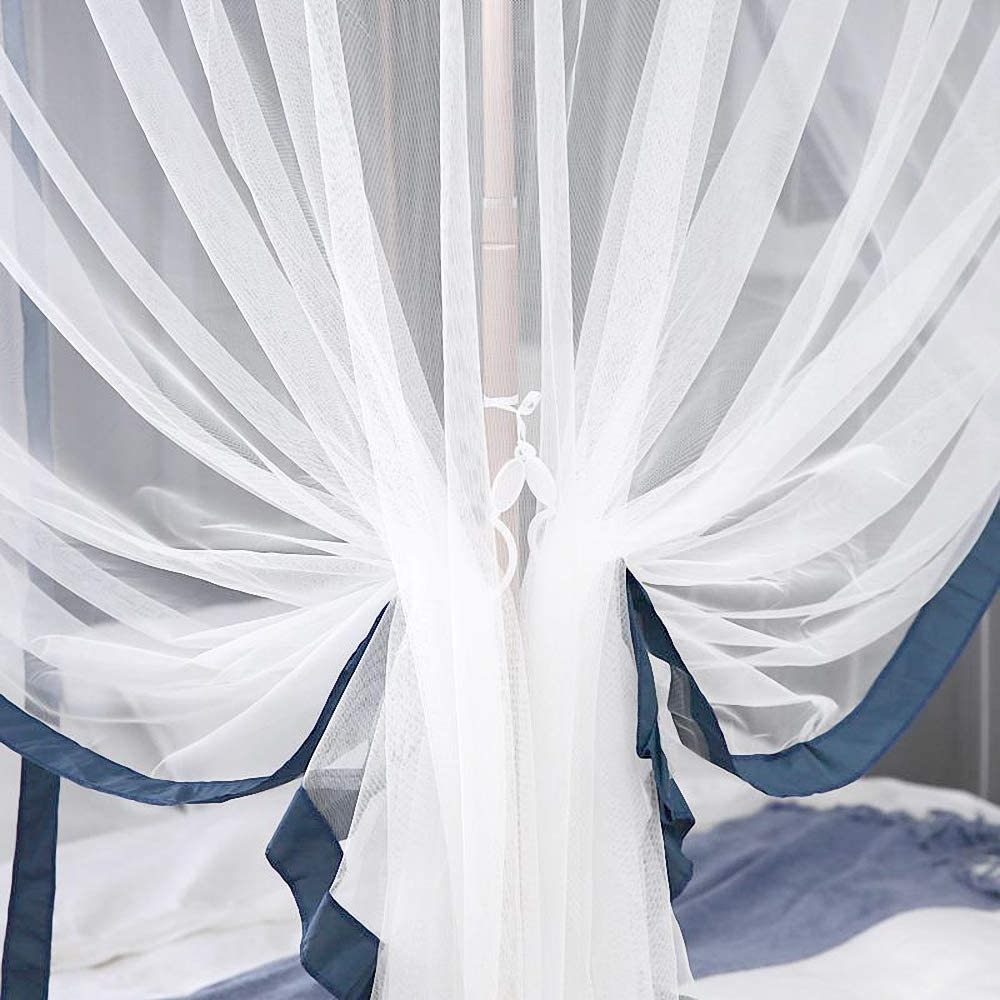 Princess Hanging Mosquito Net Bed Canopy for Adults Kids Babies Size King Polyester Fiber Filled Everyday Use for Home