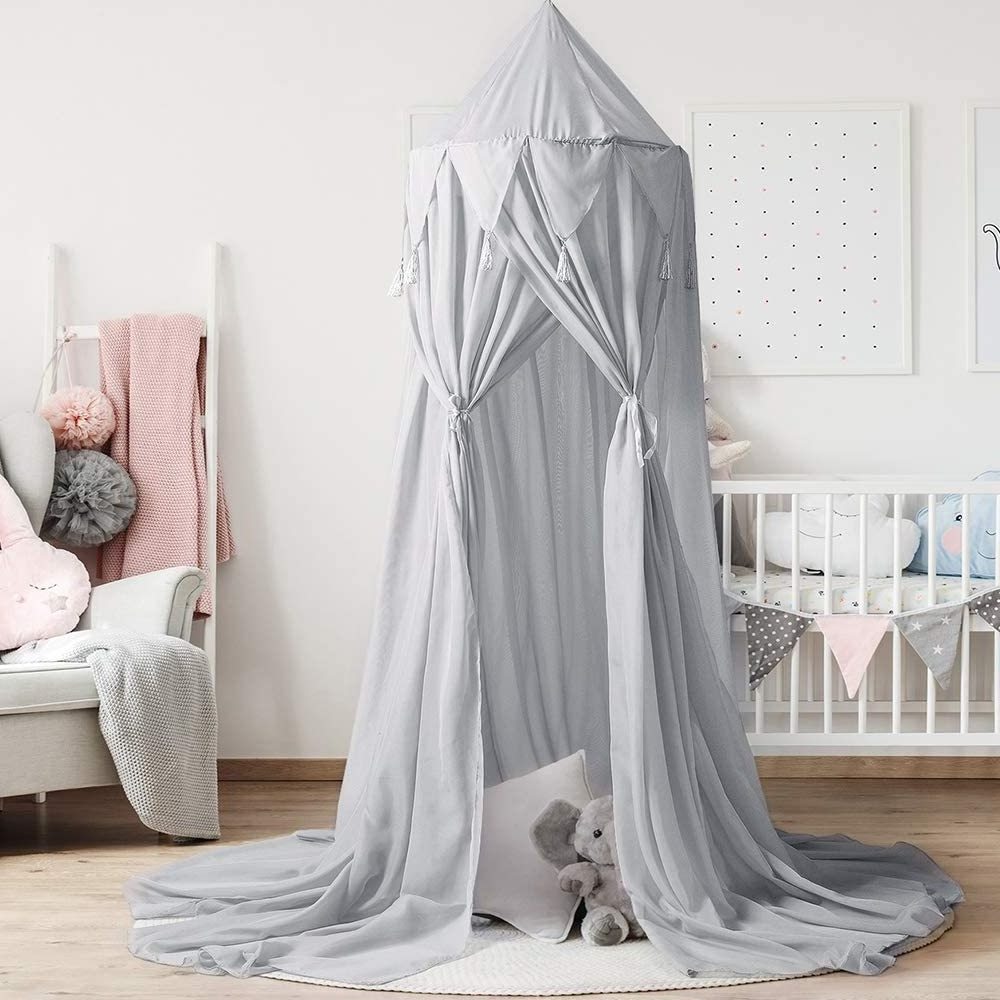 Princess Bed Canopy Mosquito Net for Kids Playing Reading Corner Hanging Play Tent