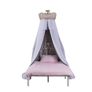 New Style Lace Double-deck Mosquito Nets Crown Top Bed Canopy Curtains