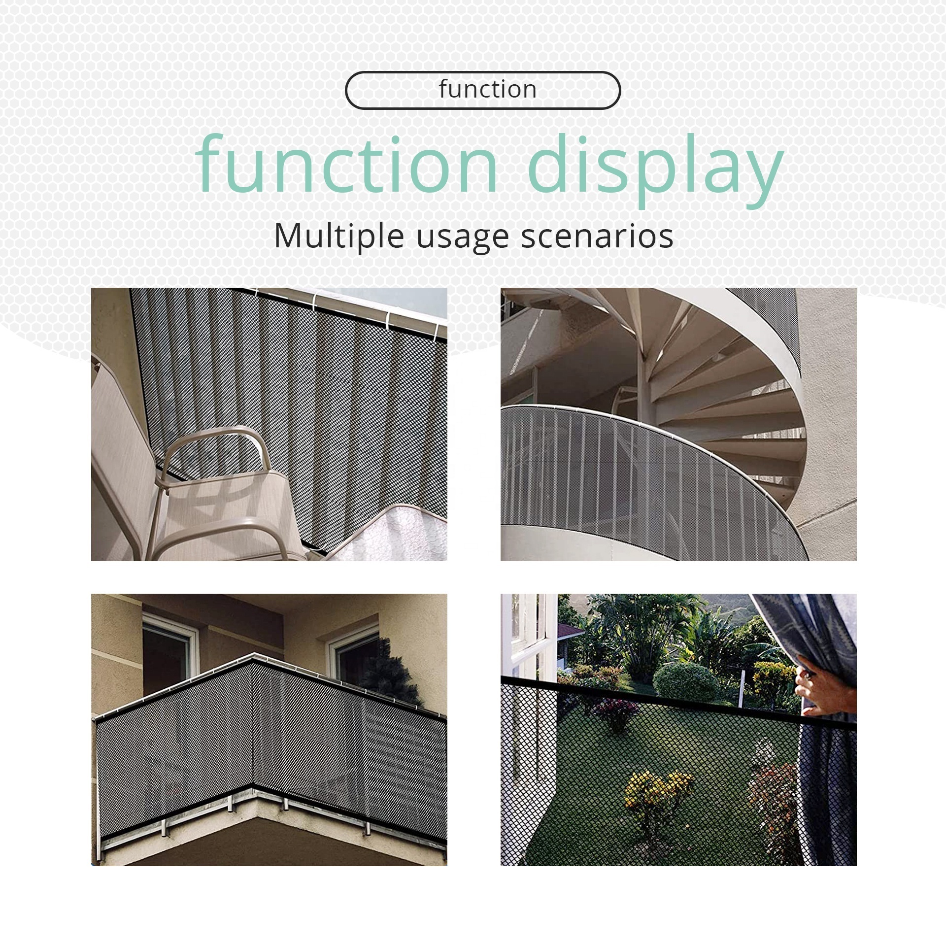 Baby mosquito net Balcony Railing Stairs Anti-Falling Baby Fence Net Children Playground Guardrail Kids Safety Netting