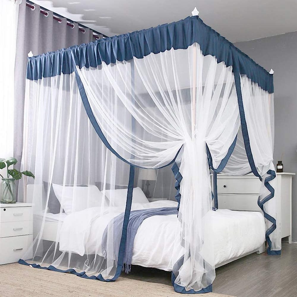 Princess Hanging Mosquito Net Bed Canopy for Adults Kids Babies Size King Polyester Fiber Filled Everyday Use for Home