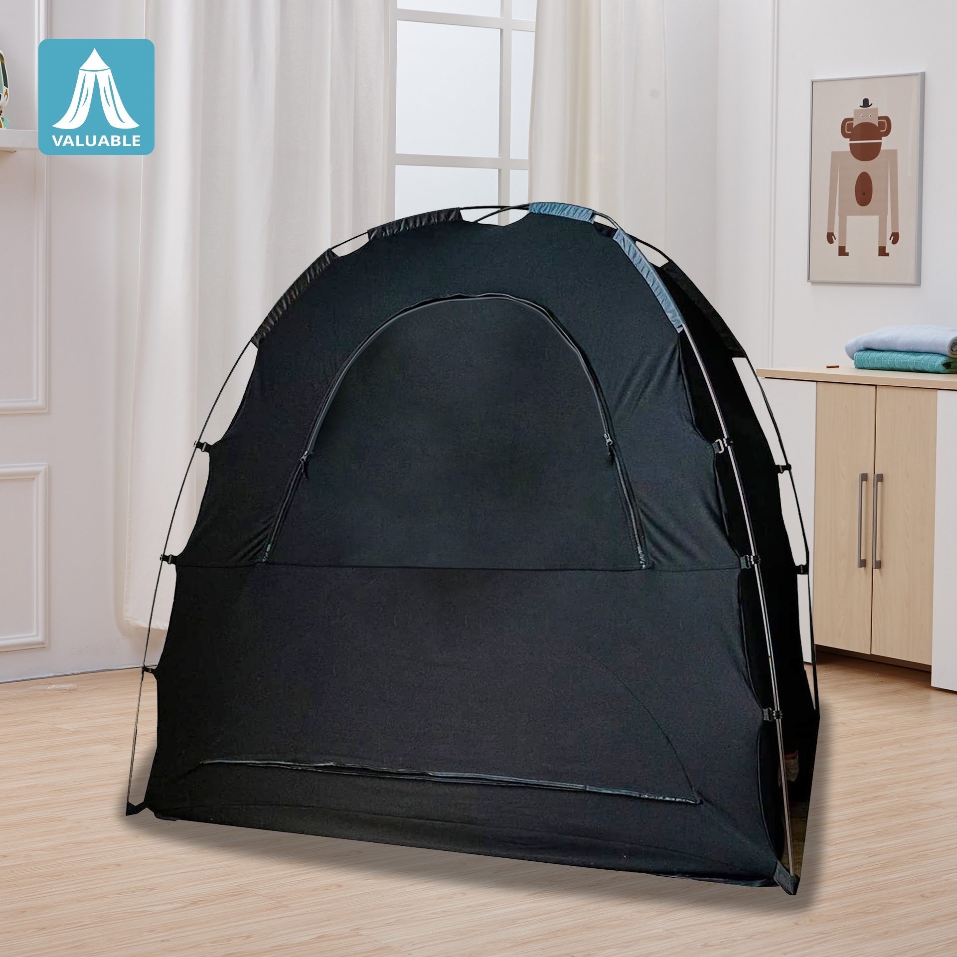 Custom Original Blackout Sleep Tent Portable Privacy Pod Travel Essential Kid's Crib Bed Canopy Mosquito Net Baby Bed Canopy